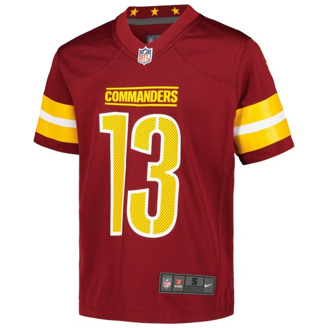 Emmanuel Forbes Jr. 13 Washington Commanders YOUTH Game Jersey - Burgundy - Image 2