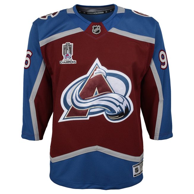 Mikko Rantanen Colorado Avalanche Youth Home 2022 Stanley Cup Champions Premier Player Jersey - Burgundy - Image 2