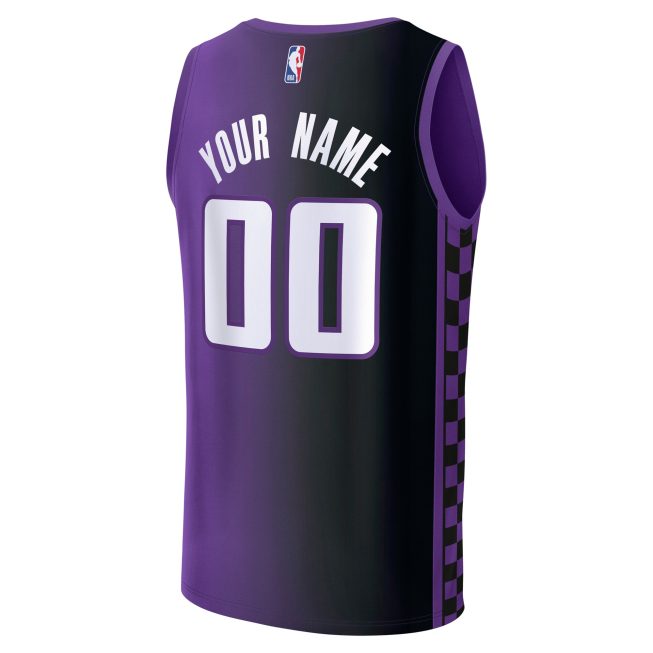 Sacramento Kings Fanatics Custom Fast Break Jersey - Purple - Statement Edition - Image 3