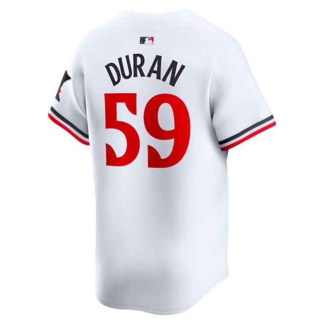 Jhoan Duran 59 Minnesota Twins Home Limited Player Men Jersey - White - Image 3