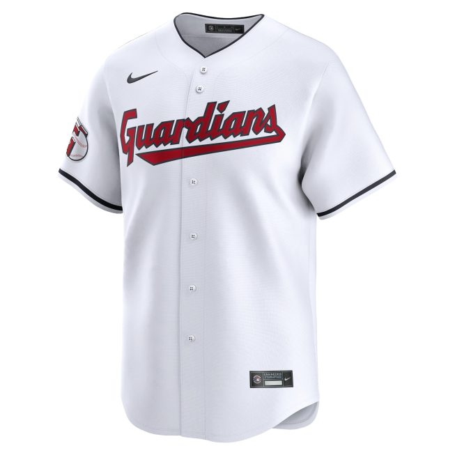 Brayan Rocchio Cleveland Guardians Home Limited Player Jersey - White - Image 2