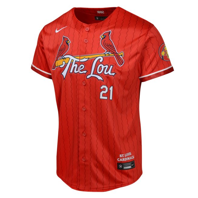 Lars Nootbaar St. Louis Cardinals Youth 2024 City Connect Limited Player Jersey - Red - Image 2