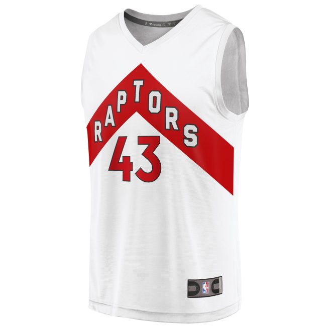 Pascal Siakam Toronto Raptors Fanatics Fast Break Replica Player Jersey White - Association Edition - Image 2