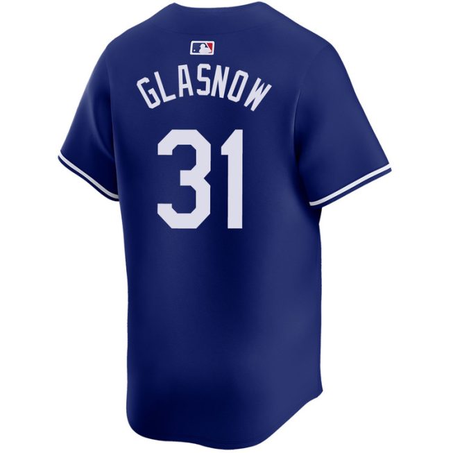 Tyler Glasnow Los Angeles Dodgers Alternate Royal Limited Jersey - Image 2