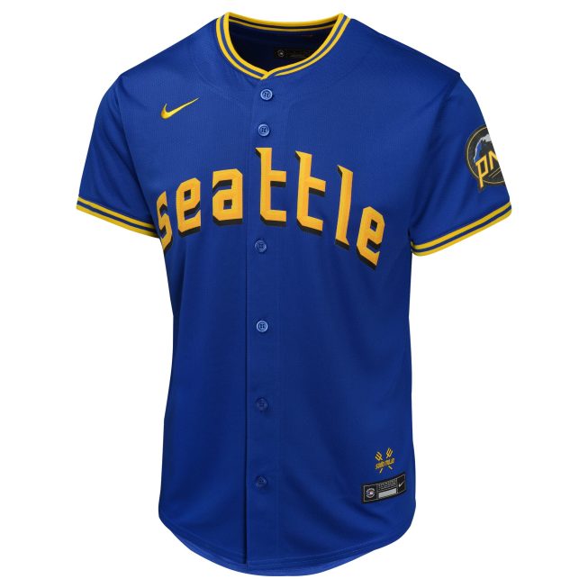 Seattle Mariners Youth City Connect Limited Jersey - Blue - Image 2