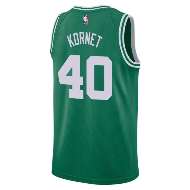 Luke Kornet 40 Boston Celtics 2024 FINALS CHAMPIONS Jersey - Icon Edition - Kelly Green - Image 3