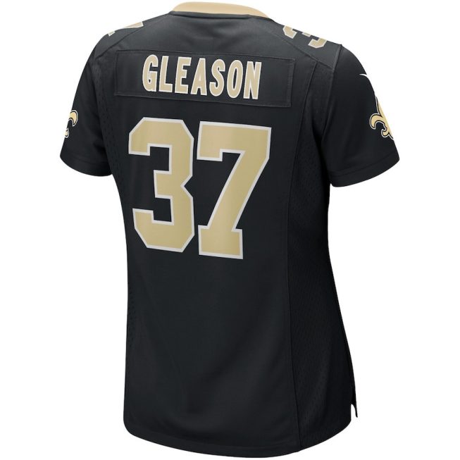 Steve Gleason 37 New Orleans Saints Women Game Retired Jersey - Black - Image 3