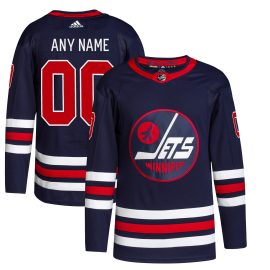 Winnipeg Jets Alternate 2021/22 Primegreen Authentic Custom Jersey - Navy