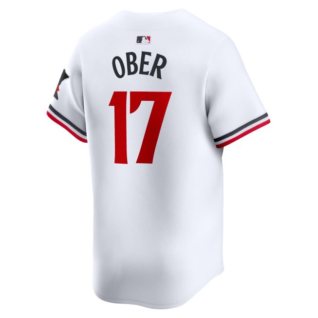 Bailey Ober Minnesota Twins Home Limited Player Jersey - White - Image 3