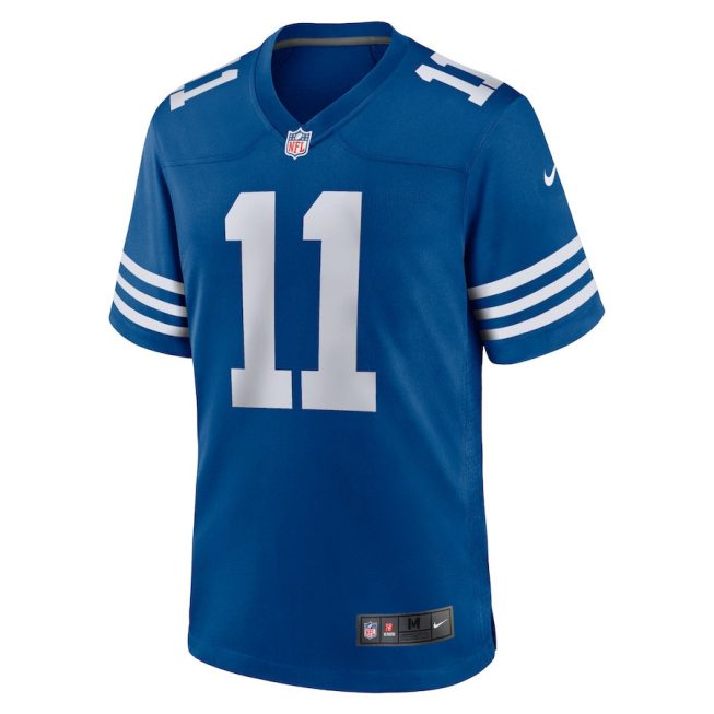 Michael Pittman Jr. 11 Indianapolis Colts Men Alternate Team Game Jersey - Royal - Image 2