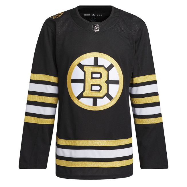 Boston Bruins 100th Anniversary Primegreen Men Jersey - Black - Image 2