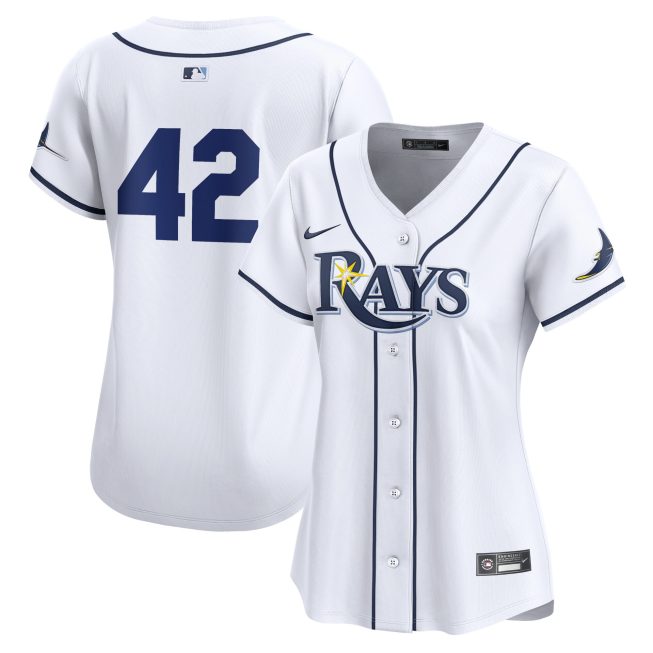 Tampa Bay Rays Women's 2024 Jackie Robinson Day Home Limited Jersey - White