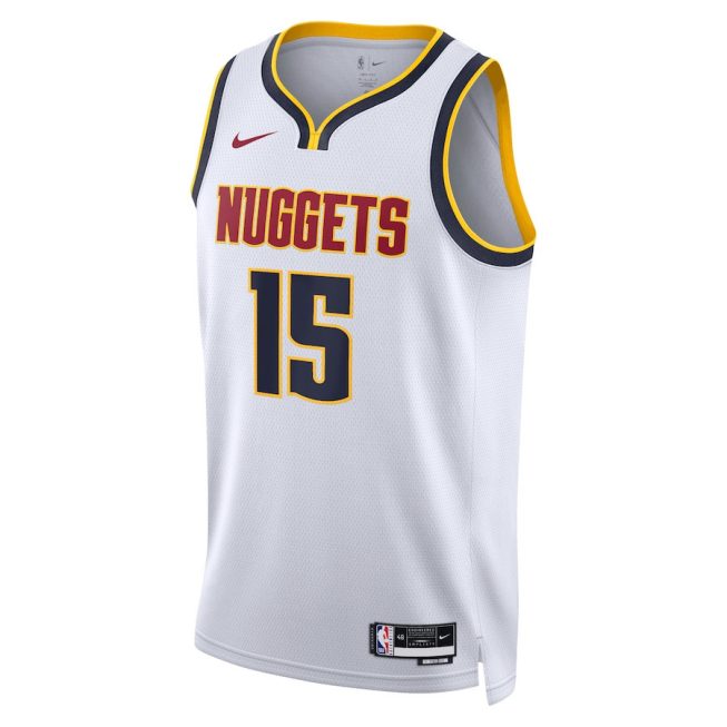 Nikola Jokić 15 Denver Nuggets Unisex Swingman Jersey - Association Edition - White - Image 2