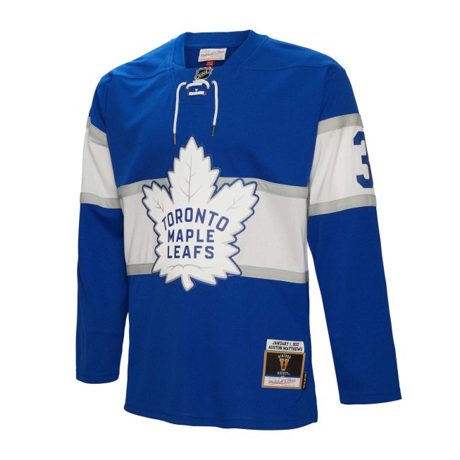 Auston Matthews Toronto Maple Leafs Mitchell & Ness 2017 Winter Classic Blue Line Player Jersey - Blue - Image 2