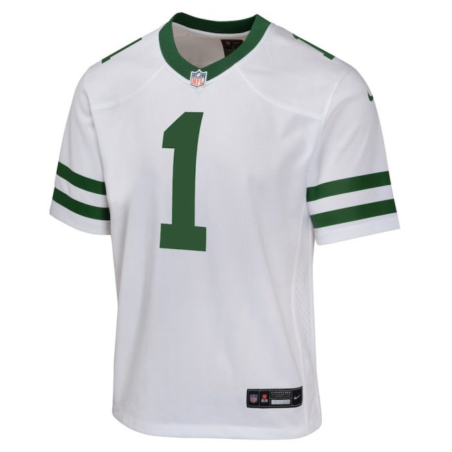 Ahmad Sauce Gardner 1 New York Jets Game YOUTH Jersey - Legacy White - Image 2