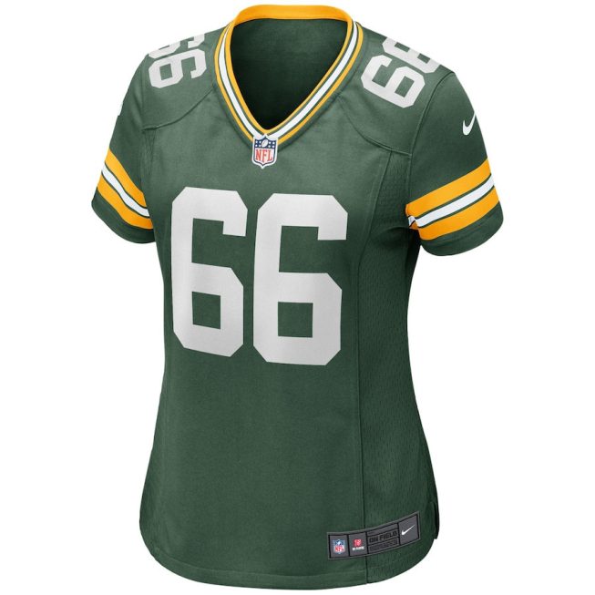 Ray Nitschke 66 Green Bay Packers Women Game Retired Jersey - Green - Image 2