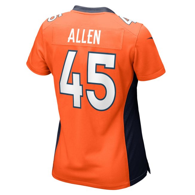 Christopher Allen Denver Broncos Women's Game Player Jersey - Orange - Image 3
