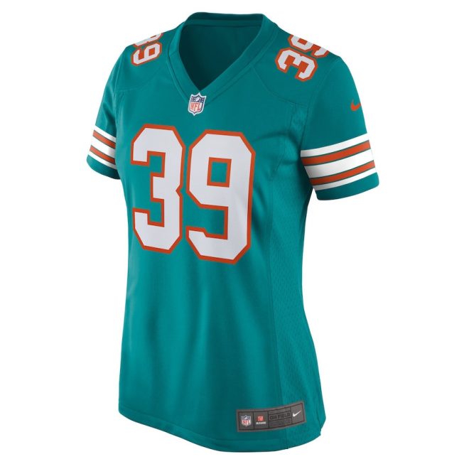 Larry Csonka 39 Miami Dolphins Women Retired Jersey - Aqua - Image 2
