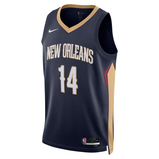 Brandon Ingram New Orleans Pelicans Unisex Swingman Jersey - Icon Edition - Navy - Image 2