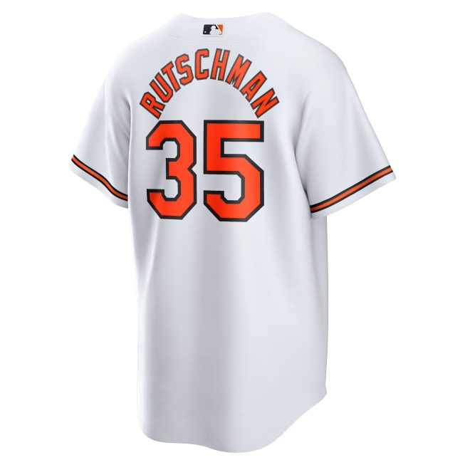 Adley Rutschman Baltimore Orioles Replica Player Jersey - White - Image 3