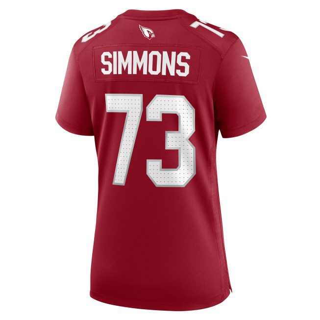 Lachavious Simmons Arizona Cardinals Women's Team Game Jersey - Cardinal - Image 3
