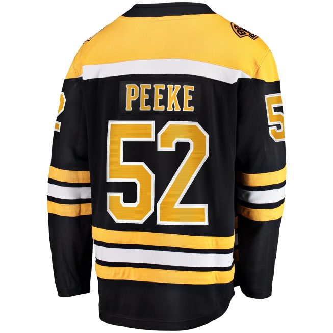Andrew Peeke Boston Bruins Fanatics Home Premier Breakaway Player Jersey - Black - Image 3