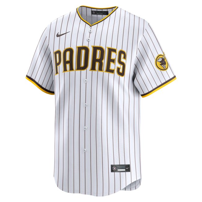 Enyel De Los Santos San Diego Padres Home Limited Player Jersey - White - Image 2