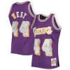 Jerry West Los Angeles Lakers Mitchell & Ness 1971/72 Hardwood Classics 75th Anniversary Diamond Swingman Jersey - Purple