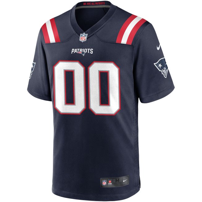 New England Patriots Custom Game Jersey - Navy - Image 3