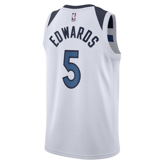 Anthony Edwards 5 Minnesota Timberwolves Unisex Swingman Jersey - Association Edition - White - Image 3