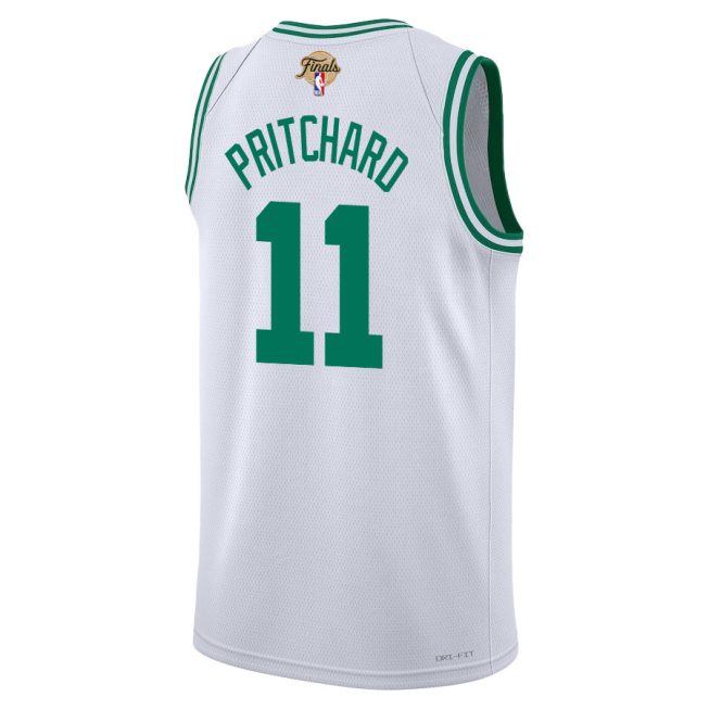 Payton Pritchard 11 Boston Celtics 2024 FINALS PATCH Swingman Jersey - Association Edition - White - Image 3