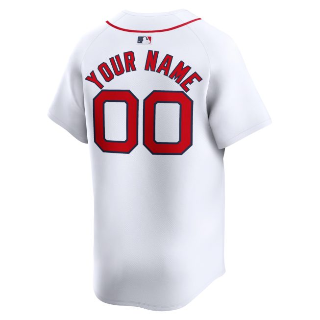 Boston Red Sox Home Limited Custom Jersey - White - Image 3