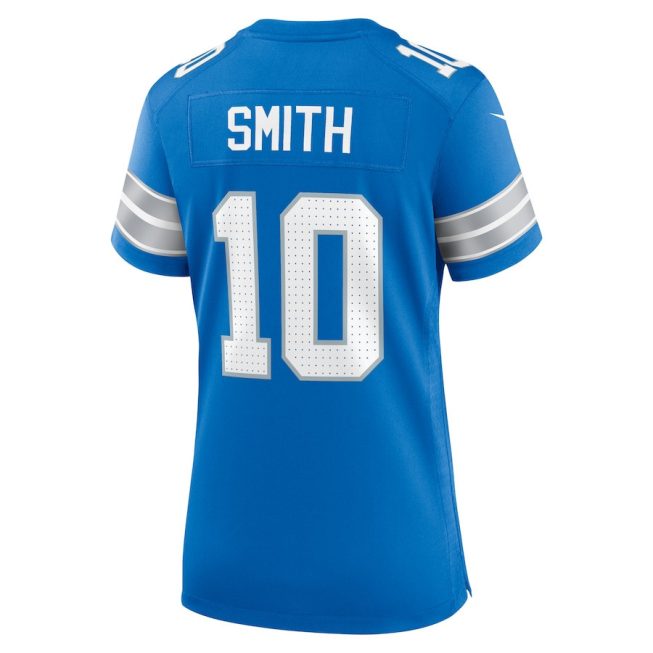 Tre'Quan Smith 10 Detroit Lions Women's Game Jersey - Blue - Image 3