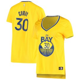 Stephen Curry Golden State Warriors Fanatics Women's Fast Break Replica Player Jersey - Gold