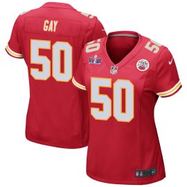 Willie Gay 50 Kansas City Chiefs Super Bowl LVIII Patch Game Women Jersey - Red