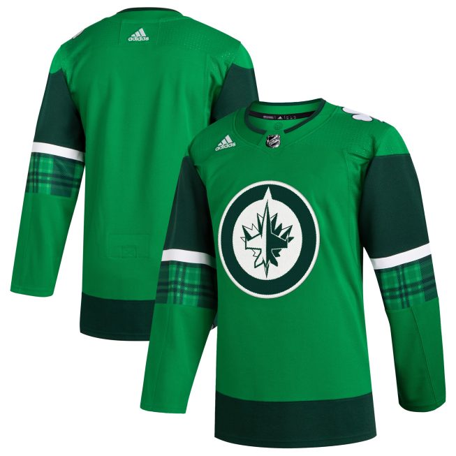 Winnipeg Jets 2023 St. Patrick's Day Primegreen Authentic Jersey - Kelly Green