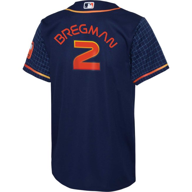 Alex Bregman Houston Astros Toddler City Connect Replica Player Jersey - Navy - Image 3