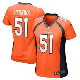 Ronnie Perkins 51 Denver Broncos Women Game Jersey - Orange