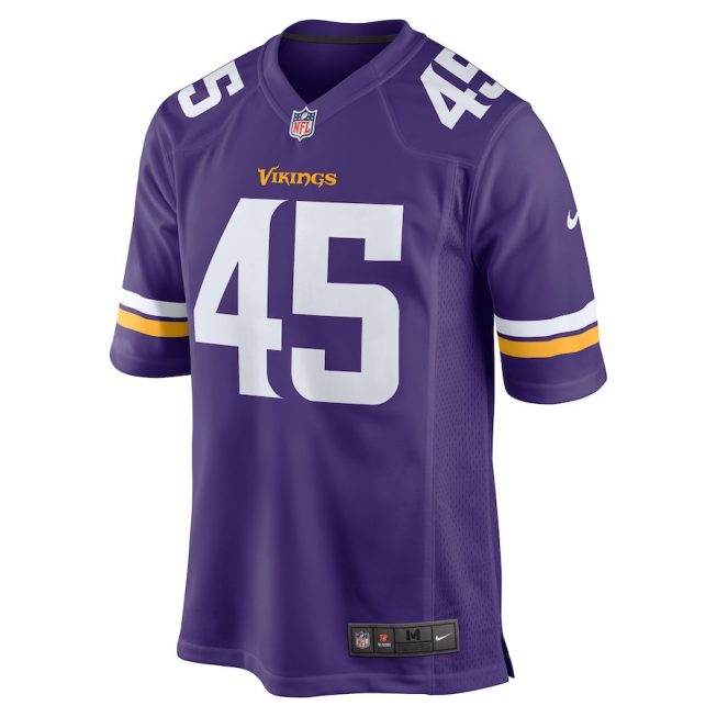 Troy Dye 45 Minnesota Vikings Men Game Jersey - Purple - Image 2