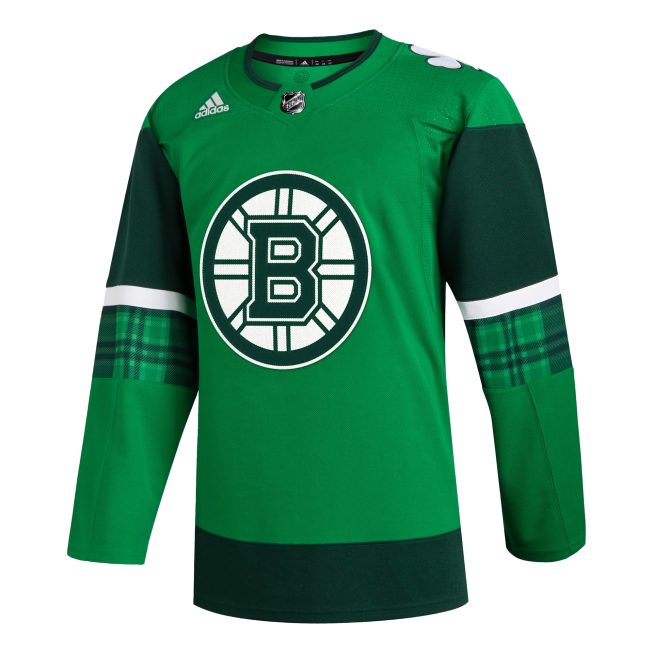 Boston Bruins 2023 St. Patrick's Day Primegreen Authentic Jersey - Kelly Green - Image 2