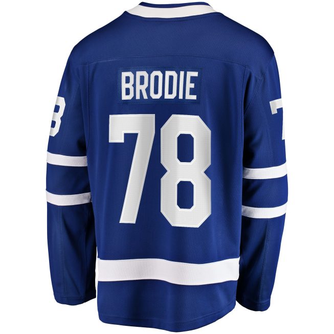 TJ Brodie Toronto Maple Leafs Fanatics Home Breakaway Player Jersey - Blue - Image 3