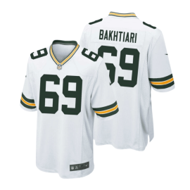 David Bakhtiari 69 Green Bay Packers Men Away Game Jersey - White