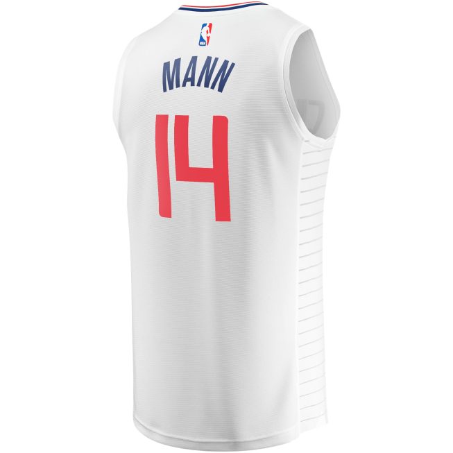 Terance Mann LA Clippers Fanatics Youth Fast Break Player Jersey - Association Edition - White - Image 3