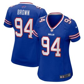 Andrew Brown Buffalo Bills Women's Game Jersey - Royal