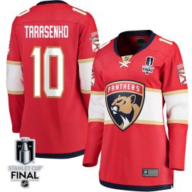Vladimir Tarasenko 10 Florida Panthers 2024 STANLEY CUP Final Women's Home Breakaway Jersey - Red