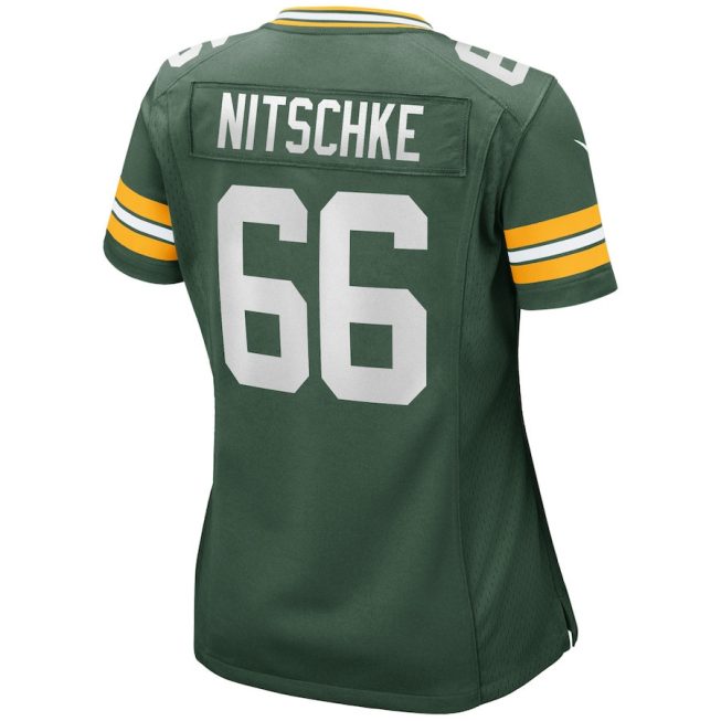 Ray Nitschke 66 Green Bay Packers Women Game Retired Jersey - Green - Image 3