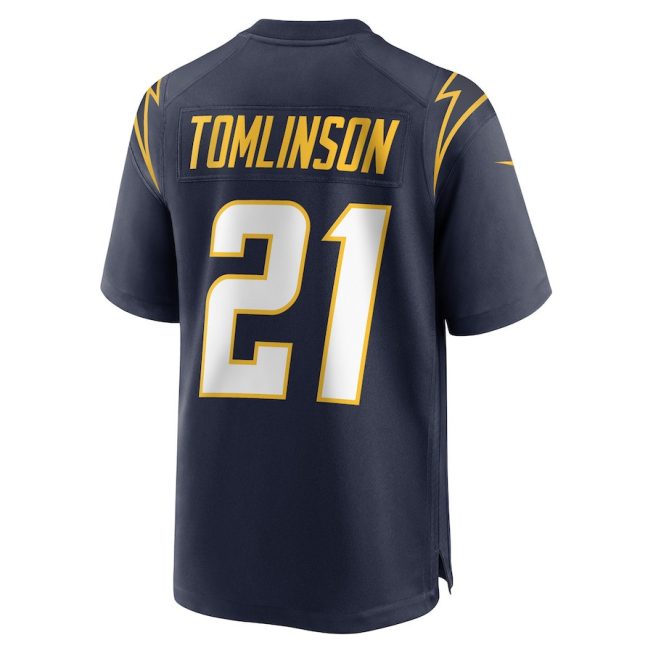 LaDainian Tomlinson 21 Los Angeles Chargers Men Retired Jersey - Navy - Image 3