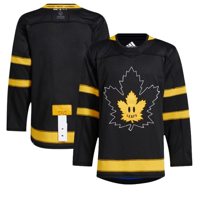 Authentic Toronto Maple Leafs x drew house Alternate Blank Jersey - Black - Image 3