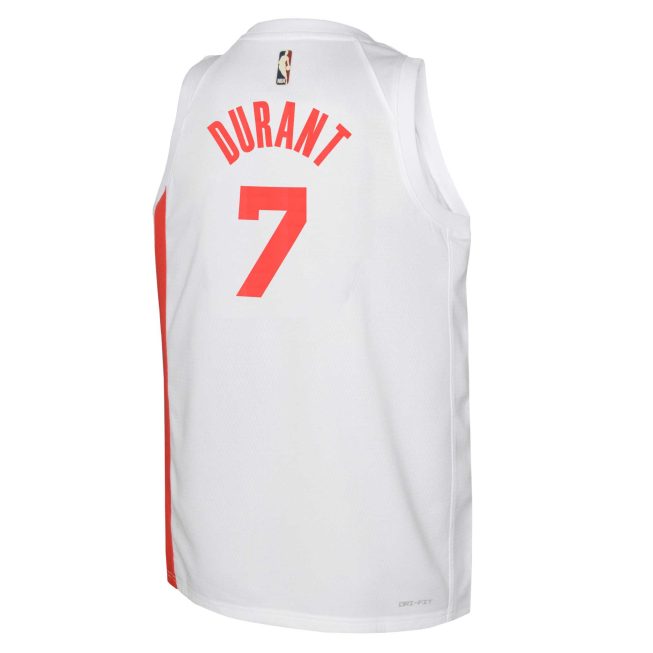 Kevin Durant Brooklyn Nets Youth 2022/23 Swingman Jersey White - Classic Edition - Image 3