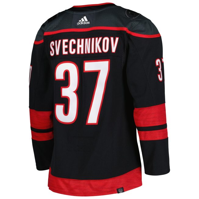 Andrei Svechnikov Carolina Hurricanes Home Primegreen Authentic Player Jersey - Black - Image 3